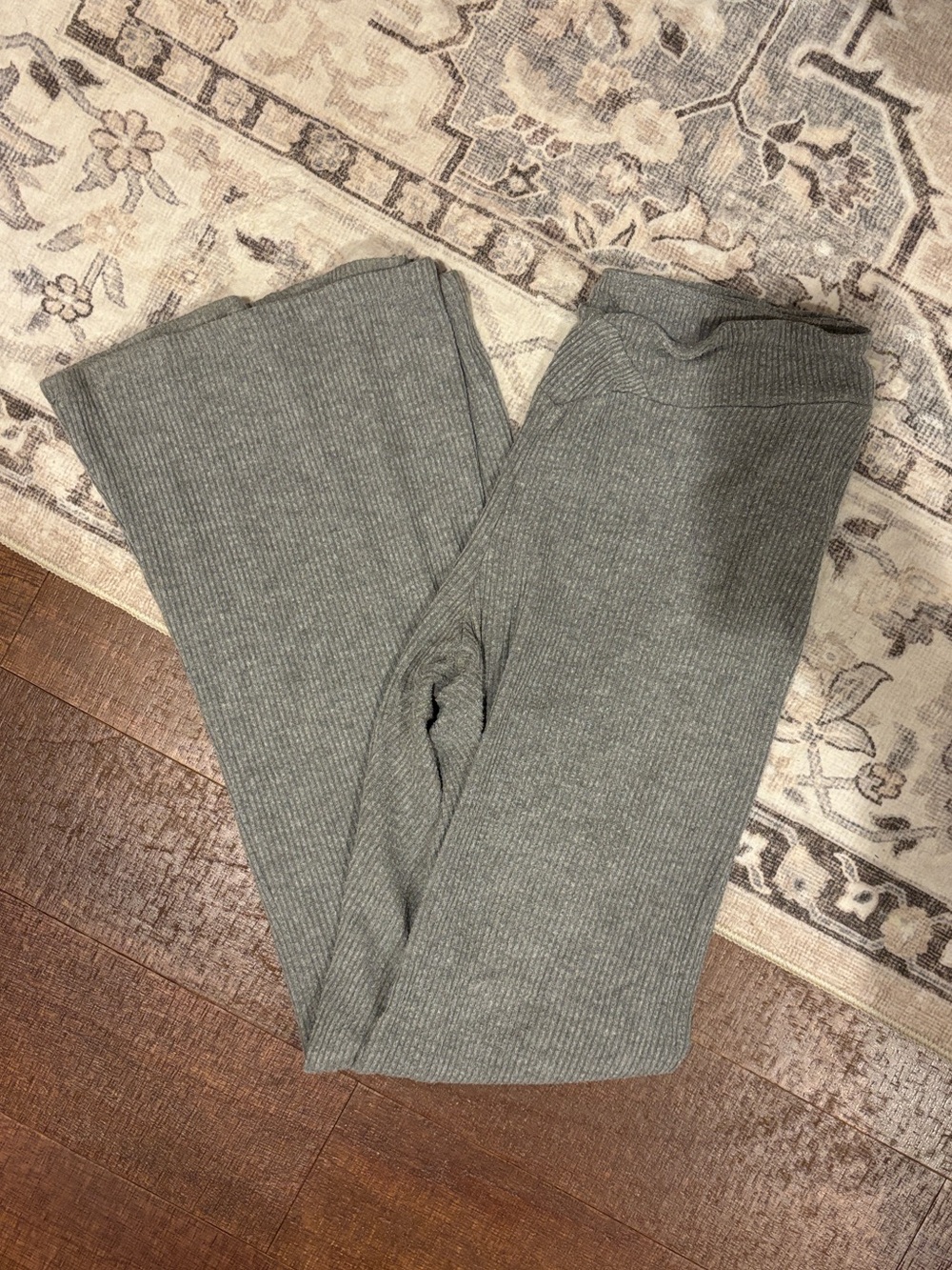 Colsie ribbed flare knit lounge pants